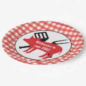 Herzlich willkommen auf unserer GRILLEN Party Papi Pappteller (Schrägansicht)