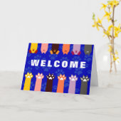 Herzlich Willkommen auf unserer Grußkarte für Hund Karte (Gelbe Blume)