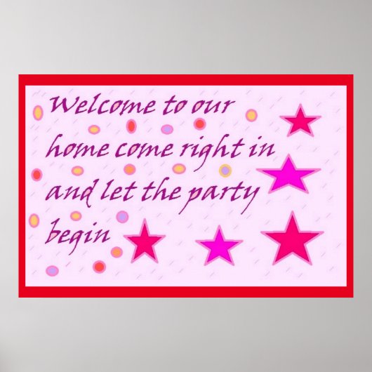 Herzlich willkommen auf unserer Zuhause für Feierl Poster (Vorne)