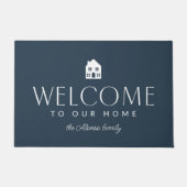 Herzlich willkommen auf unserer Zuhause Fußmatte (Vorderseite)