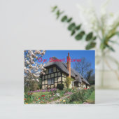 Herzlich willkommen auf unserer Zuhause Postkarte (Stehend Vorderseite)