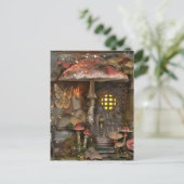 Herzlich Willkommen bei Cotgcore Fairy Moth Postkarte (Stehend Vorderseite)