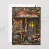 Herzlich Willkommen bei Cotgcore Fairy Moth Postkarte (Vorne/Hinten)