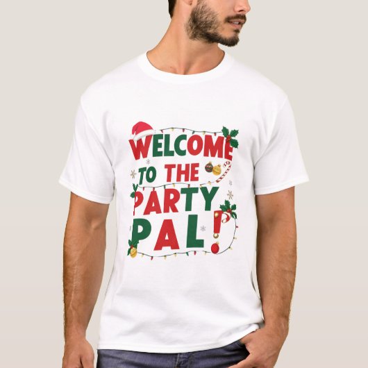 Herzlich willkommen bei den Weihnachtsfeiern im Pa T-Shirt (Vorderseite)