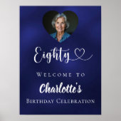 Herzlich willkommen bei der Achtzigsten Geburtstag Poster (Vorne)