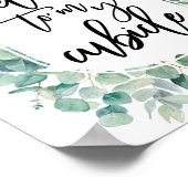 Herzlich willkommen bei der Arbeit meines Cubicle Poster (Ecke)