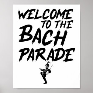 Herzlich willkommen bei der Bach Parade Bride Squa Poster