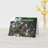 Herzlich willkommen bei der Familie Eagle, Bald Ad Karte (Gelbe Blume)