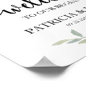 Herzlich willkommen bei der Grünen Hochzeit unsere Poster (Ecke)