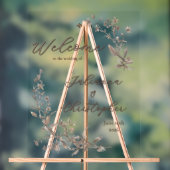 Herzlich willkommen bei der Hochzeit der eleganten Acrylschild (Neutral)