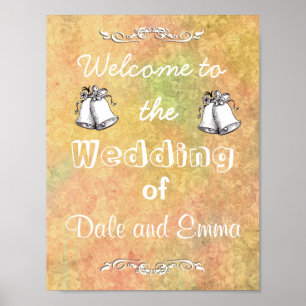 Herzlich willkommen bei der Hochzeit des Posters d Poster