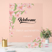 Herzlich willkommen bei der Hochzeit; Personalisie Acrylschild (Hochzeit)