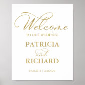 Herzlich willkommen bei der Hochzeit Poster (Vorne)