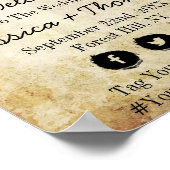 Herzlich willkommen bei der Hochzeit von Tree Vint Poster (Ecke)