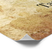 Herzlich willkommen bei der Hochzeit von Tree Vint Poster (Ecke)