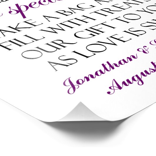 Herzlich willkommen bei der Hochzeitsfeier des Coo Fotodruck (Ecke)