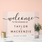 Herzlich willkommen bei der Hochzeitsfeier persona Acrylschild (Hochzeit)