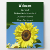 Herzlich willkommen bei der Konferenz-Gegenschildk Fotoplatte (Vorderseite)