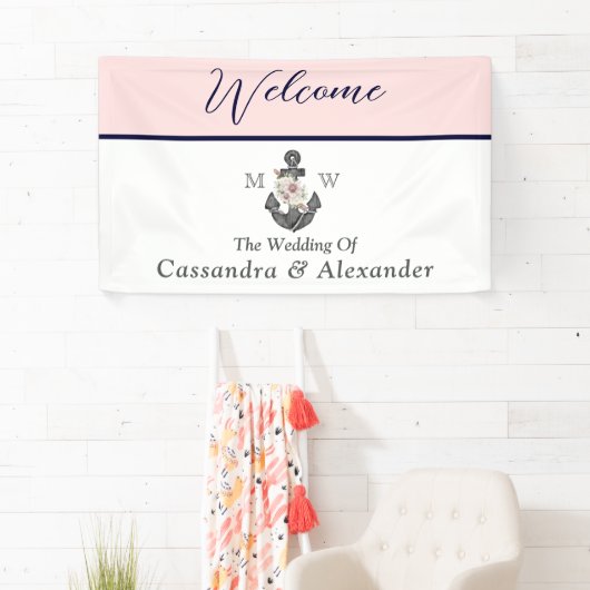 Herzlich willkommen bei der Nautic Wedding Floral Banner (Insitu)
