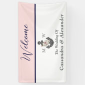 Herzlich willkommen bei der Nautic Wedding Floral  Banner (Vertikal)