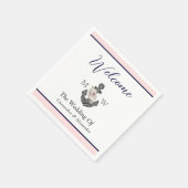 Herzlich willkommen bei der Nautic Wedding Floral Serviette (Ecke)