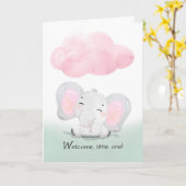 Herzlich willkommen bei der Niedlichen Elefantenfa Karte (Gelbe Blume)