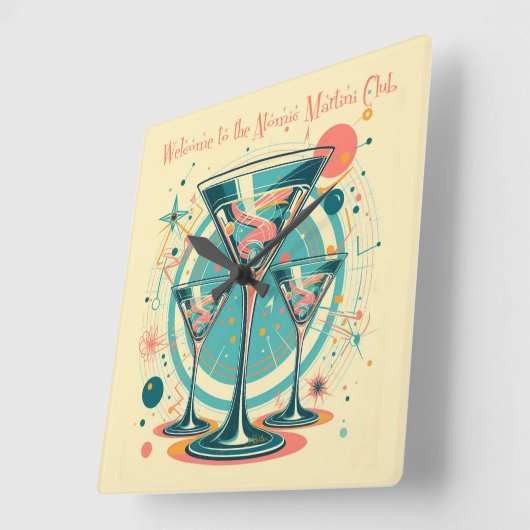 Herzlich willkommen bei der Triple-Play des Atomic Quadratische Wanduhr (Winkel)