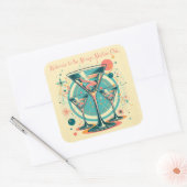 Herzlich willkommen bei der Triple-Play des Atomic Quadratischer Aufkleber (Umschlag)