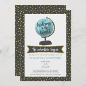 Herzlich willkommen bei der Welpen Baby Dusche Ein Einladung (Vorne/Hinten)