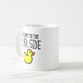 Herzlich willkommen bei Duck Side Funny Mug Kaffeetasse (Vorderseite Links)