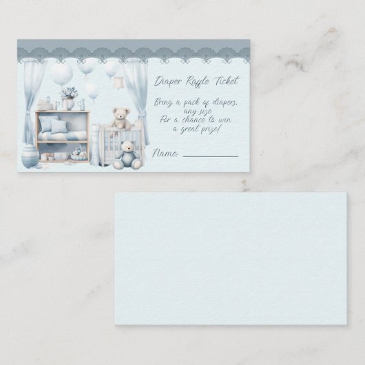 Herzlich willkommen bei einem Baby Boy Duwer Diape Begleitkarte (Vorne/Hinten)