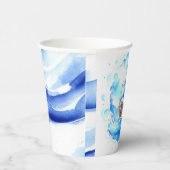 Herzlich willkommen bei einem Seemann: Babydusche Pappbecher (Rechts)