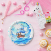 Herzlich willkommen bei einem Seemann: Babydusche Pappteller (Party)