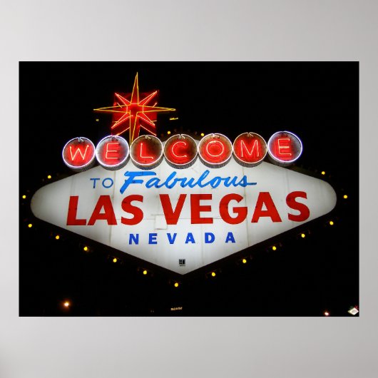 Herzlich willkommen bei Fabulous Las Vegas Neon Po Poster (Vorne)