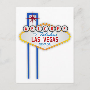 Herzlich Willkommen bei Fabulous Las Vegas Nevada  Postkarte
