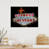 Herzlich willkommen bei Fabulous Las Vegas Poster  (Küche)