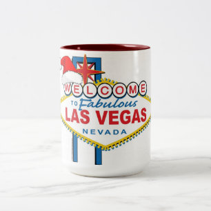 Herzlich willkommen bei Fabulous Las Vegas Weihnac Zweifarbige Tasse
