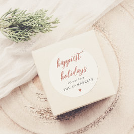 Herzlich willkommen bei Familie & Boho Runder Aufkleber