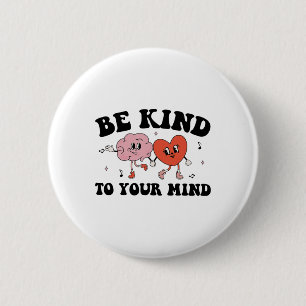 Herzlich willkommen bei Groovy Retro Mental Health Button
