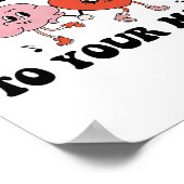 Herzlich willkommen bei Groovy Retro Mental Health Poster (Ecke)