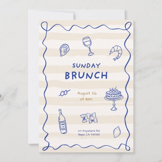 Herzlich willkommen bei Ihren Gästen Einladung (Vorderseite)