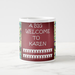 Herzlich willkommen bei Karen Abstrakte Kunstworte Jumbo-Tasse