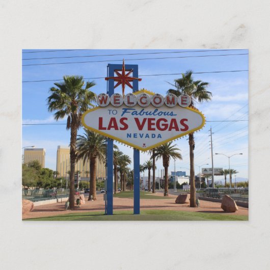Herzlich willkommen bei Las Vegas Postcard! Postkarte (Vorderseite)