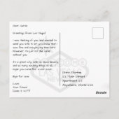 Herzlich willkommen bei Las Vegas Sign at Sunset i Postkarte (Rückseite)