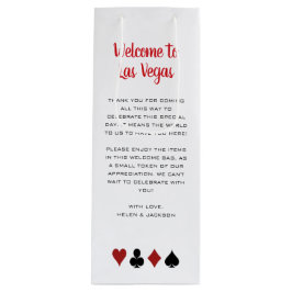 Herzlich willkommen bei Las Vegas Wedding Guest Da Geschenktüte Für Weinflaschen