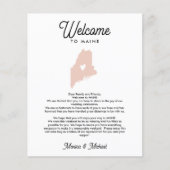 Herzlich willkommen bei MAINE Letter & Itinerary J (Vorderseite)