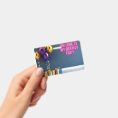 Herzlich willkommen bei meiner Geburtstagsparty -  Ausweis (Handheld)