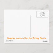 Herzlich willkommen bei mir postkarte (Rückseite)