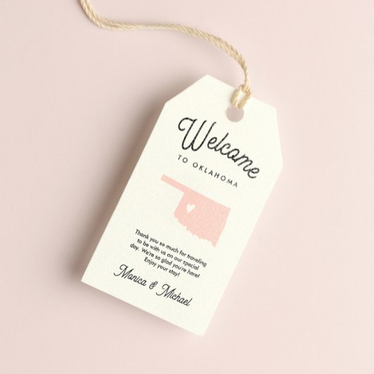 Herzlich willkommen bei OKLAHOMA Wedding JEDE FARB Geschenkanhänger