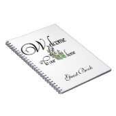 Herzlich willkommen bei Our Zuhause (Birdhouse) Gä Notizblock (Rechte Seite)